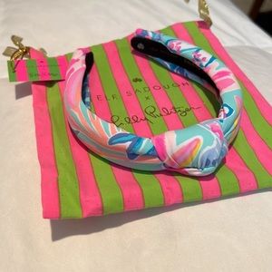 New With Tags Lele Sadoughi x Lilly Pulitzer Slim Knotted Headband